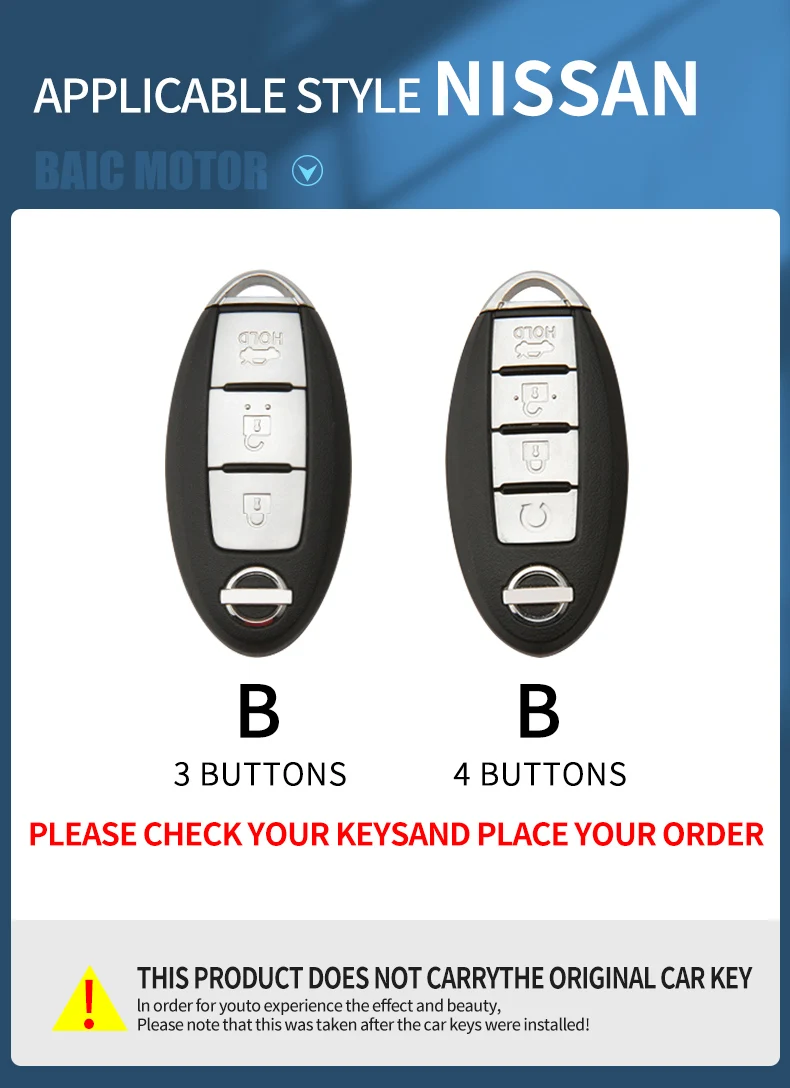 Custodia per chiave a distanza per auto in lega di zinco Shell Nissan Qashqai X-Trail T32 T31 Juke J10 J11 Kicks Tiida Pathfinder Note per Infiniti 6 Custodia per chiave a distanza per auto in lega di zinco Shell Nissan Qashqai X-Trail T32 T31 Juke J10 J11 Kicks Tiida Pathfinder Note per Infiniti - H05948c1abbab4215af02a8b08bfe6153o