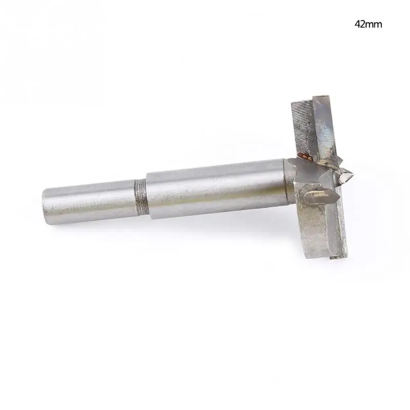 42mm Твердосплавное сверло Forstner, деревообрабатывающее сверло, сверло с плоским деревянным отверстием, режущий инструмент 14 мм до 65 мм на выбор - Цвет: 42mm