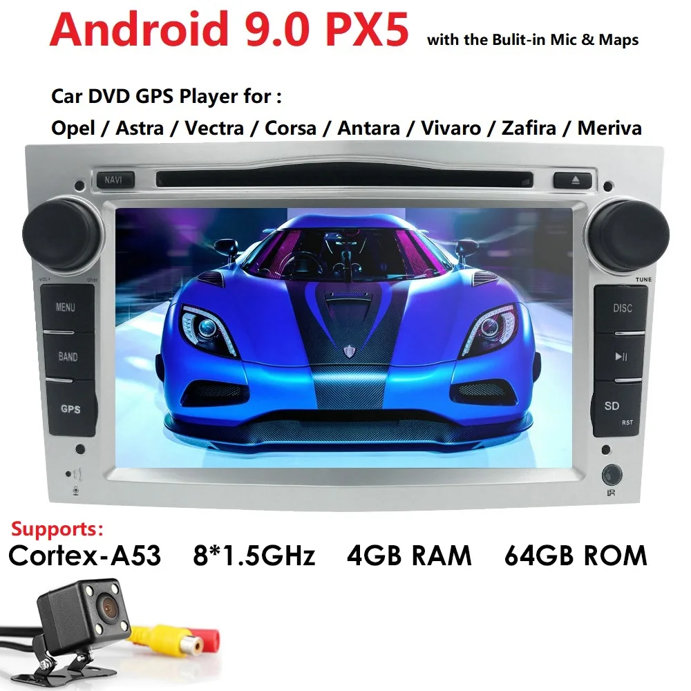 Android 9,0 Octa Core 8 ips экран DSP 2 дин gps для opel Vauxhall Astra H G J Vectra Antara Zafira Corsa DVD плеер USB CAM