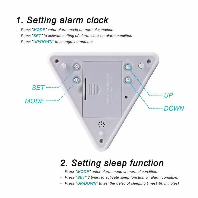 Светодиодный электронный цифровой будильник, 7 цветов, с возможностью изменения температуры, будильник, часы для спальни, настольные часы