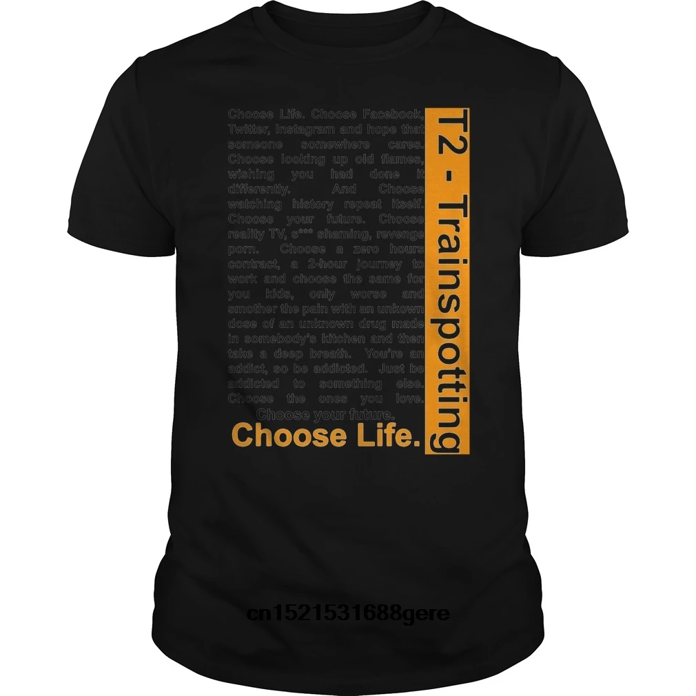 Забавная футболка тренировочная 2-Choose Life Футболка мужская | Мужская одежда