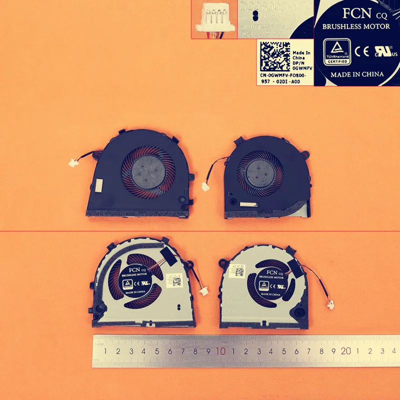 Ноутбук охлаждающий вентилятор для Dell G3 G3-3579 G5-5587(Процессор+ вентилятор графического процессора,) eplacement ремонт