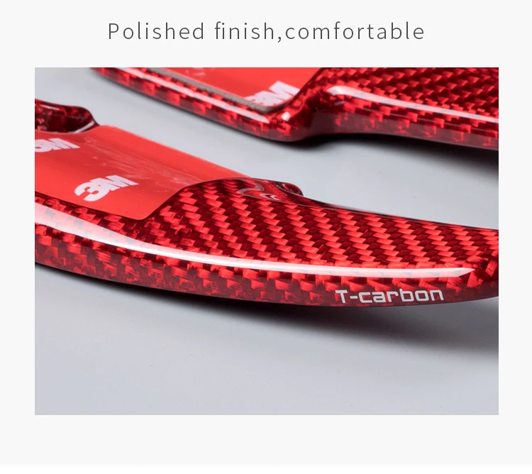 T-carbon Carbon Fiber Steering Wheel Paddle Shifter Extension For Honda Spirior Acura RDX Car Gear Accessories