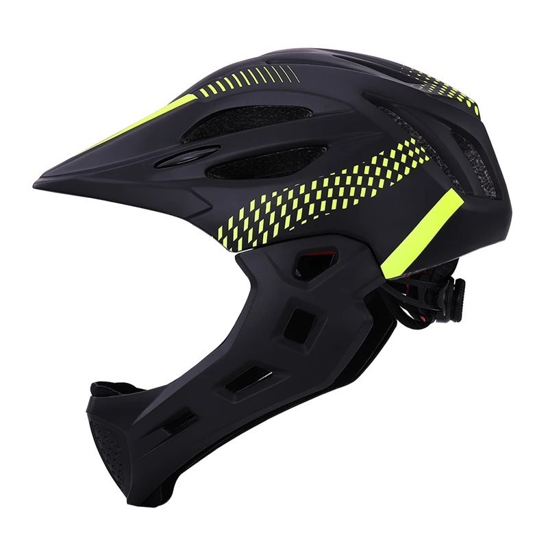Горячая Распродажа, съемный шлем для мальчиков и девочек, светодиодный шлем для велосипеда, детские шлемы для езды на велосипеде, MTB Cascos Ciclismo S 46-53 см - Цвет: black yellow