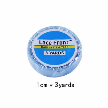

1 roll 1 cm*3 yards super h air Blue tape double-sided a dhesive t ape for h air extension/lace wig/toupee Massage