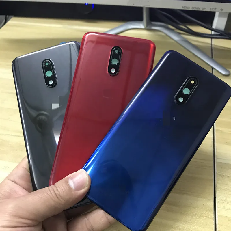 Oneplus7 сзади Корпус для Oneplus 7 One Plus Стекло задняя крышка батарейного отсека Ремонт