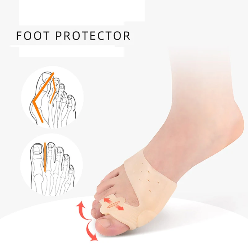 Silicone Bunion Corrector Toe Separator for Hallux Valgus