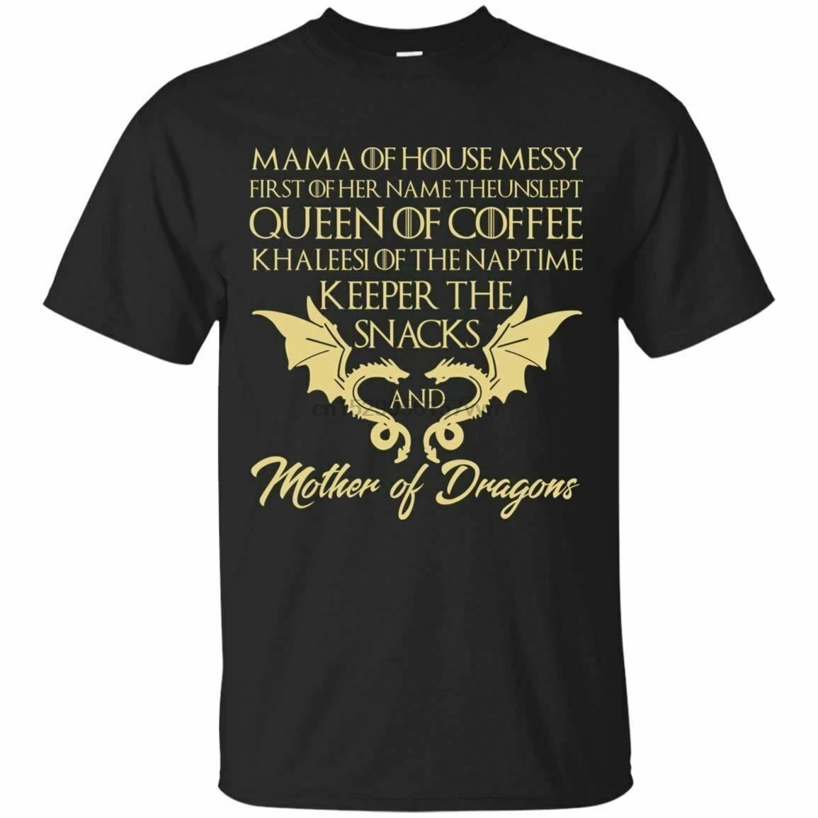 Game Of Thornes T-Shirt Mama House Messy First Her Name Tee Shirt Short | Мужская одежда
