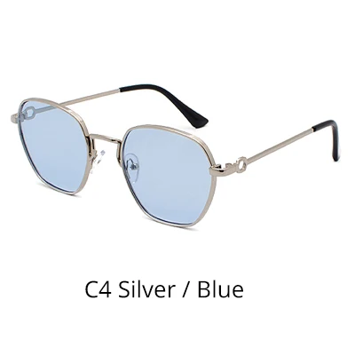 C4 Silver - Blue Ralferty, женские солнцезащитные очки, цветные линзы, желтые, розовые, солнцезащитные очки, UV400, оттенки для женщин, Zonnebril Dames J9171 - Цвет линз: C4 Silver - Blue