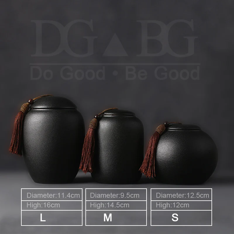 Urna de ceniza de cerámica sellada, recuerdo de cremación, cenizas funerarias, animales, Gato conmemorativo, adecuado para chimeneas de casa, urnas de Funeral de cerámica