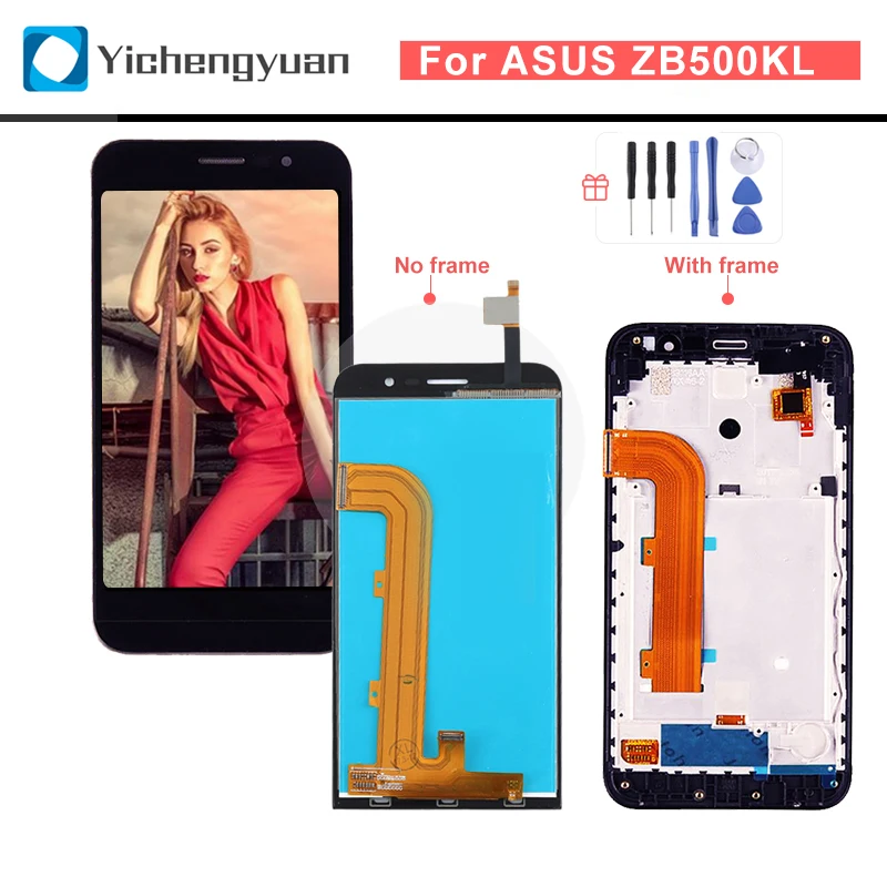ЖК дисплей для Asus Zenfone Go ZB500KL экран X00AD 5 0 дюйма сенсорный X00AD|Экраны мобильных