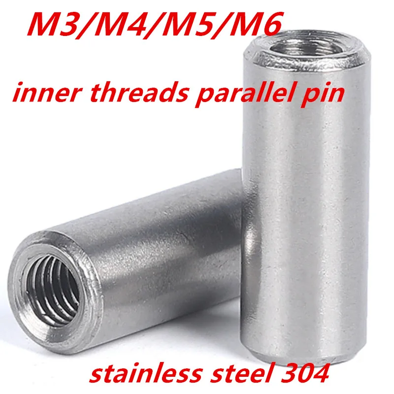 

M3M4M5M6 stainless steel 304 inner threadedcylindrical pins internal thread dowel parallel pins taper pins Positioning dowel 850