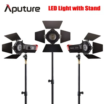 

Aputure LS Mini 20 3-Light Kit 2Pcs Mini 20d & 1Pc Mini 20c LED Fresnel Light TLCI CRI 96+ 40000lux@0.5m 3Pcs Light Stand & Case