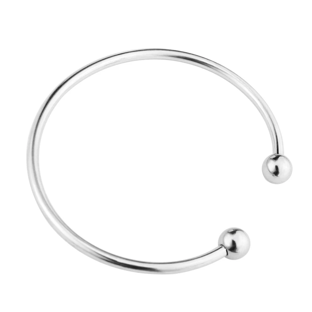 2pcs/lot Stainless Steel Unscrew Adjustable Cuff Bangle Bracelets Blanks