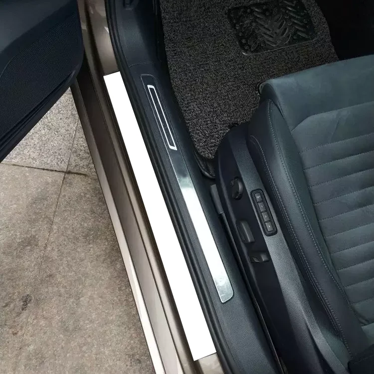 Lsrtw2017 для Volkswagen Passat B7 автомобильные накладки на пороги дверей и планки Анти-Царапины протектор Нержавеющая сталь