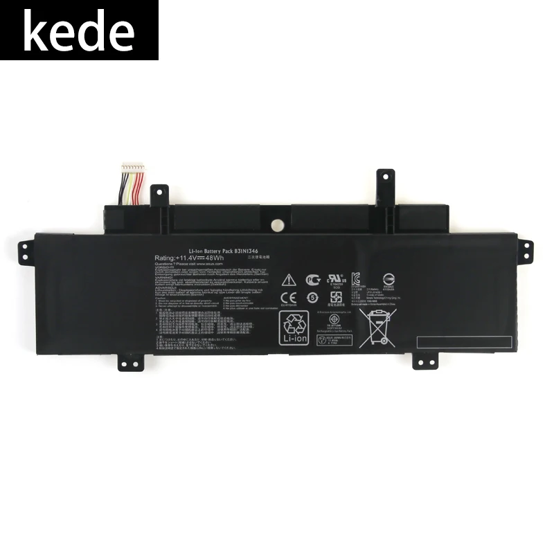 Kede ноутбук батарея B31N1346 для хромбук ASUS C300 C300M C300MA 11,4 V 48Wh