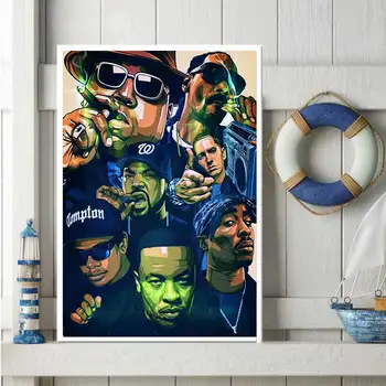 

Rappers Poster West Coast Hip Hop Music Singer Star Posters and Prints Wall Art Home Decor Artwork Gift