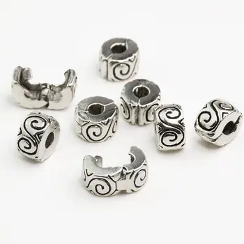 

1 Pcs 10*6mm Tibetan Silver Color Position Spacer Beads Stopper Beads For Bracelet Necklace Wholesale