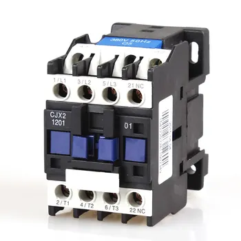 

CJX2-1201 12A 3P+NC Magnetic Ac Electric 3 Pole Contactor For Unit 3 Phase 380V 220V 110V 36V 24V Normally Closed Contactor