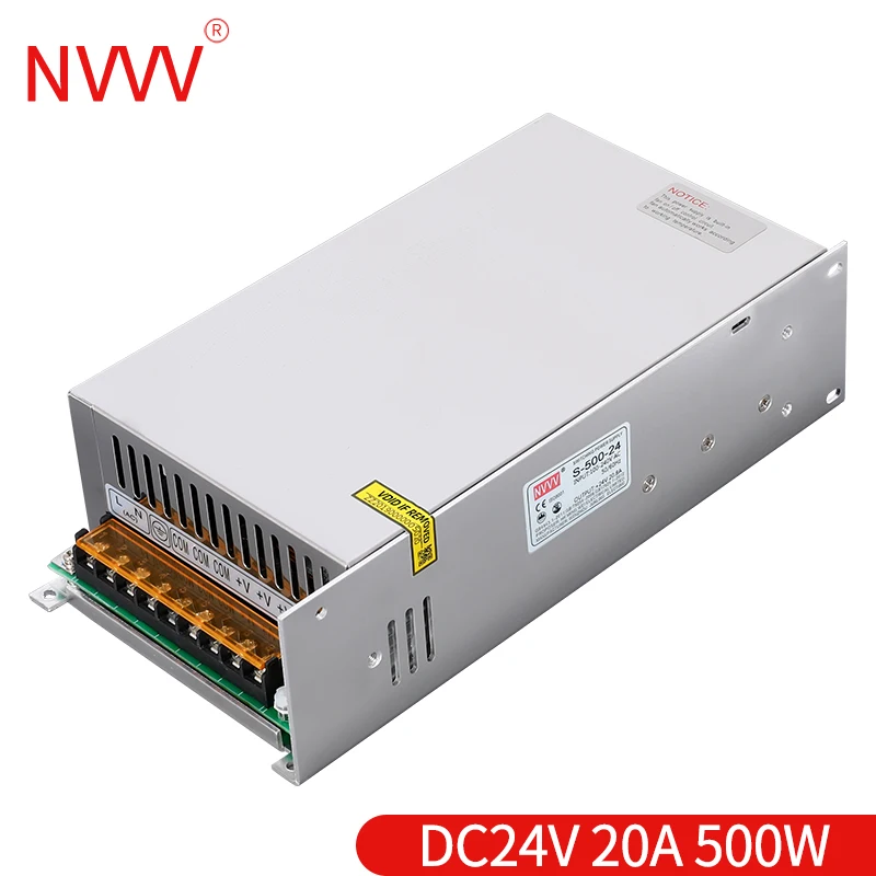 NVVV s-500w-24v 20A импульсная электростанция продает достаточно мощности напрямую - Цвет: S-500W-24V 20A