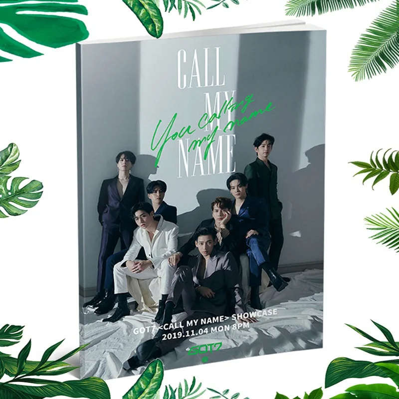 Kpop GOT7 вызов мое имя Bambam JB фото книга плакат картина HD фотография подарок - Цвет: Красный