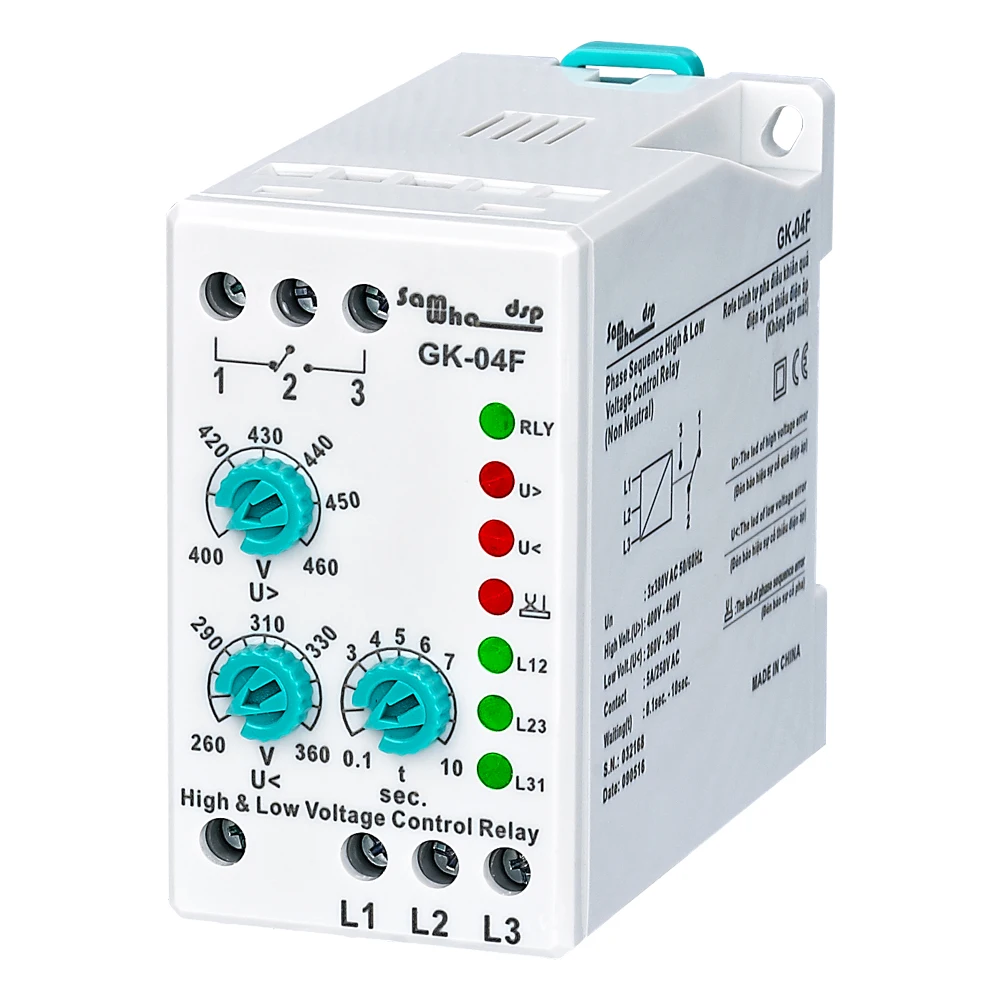 Samwha-Dsp GK-04F чередования фаз обрыва фазы Напряжение аналоговый регулируемый