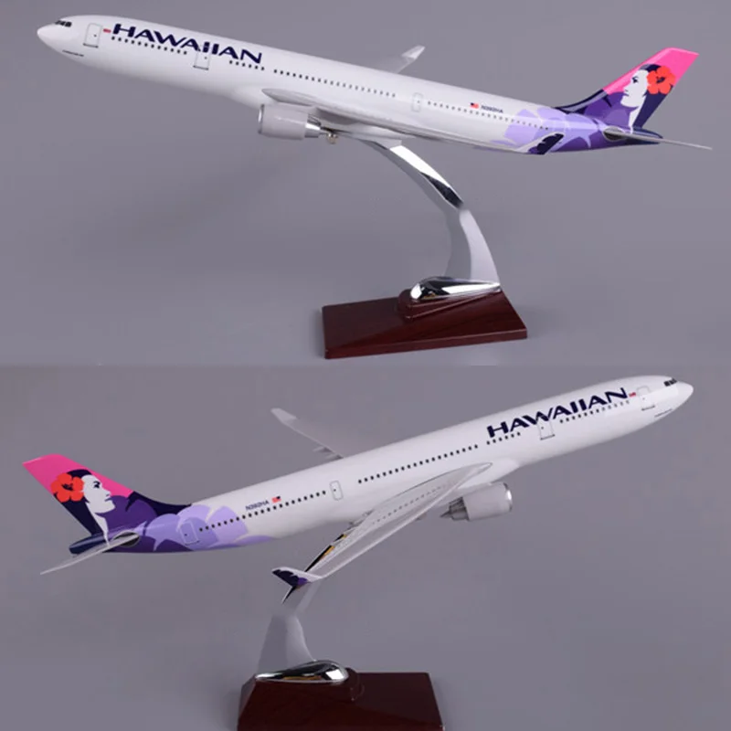 40 см 1: 172 масштаб Airbus HAWAIIAN Airlines A330 авиационная модель самолета W базовый сплав самолет Коллекционная работа для фанатов