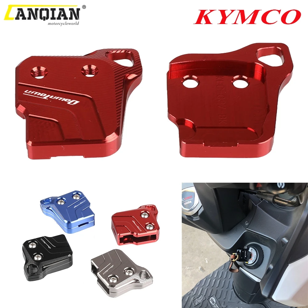 For KYMCO Downtown 125 200 300 350 Motorcycle Accessories CNC Aluminum Key Cover Dust Holder Protector Key Head Decoration Case