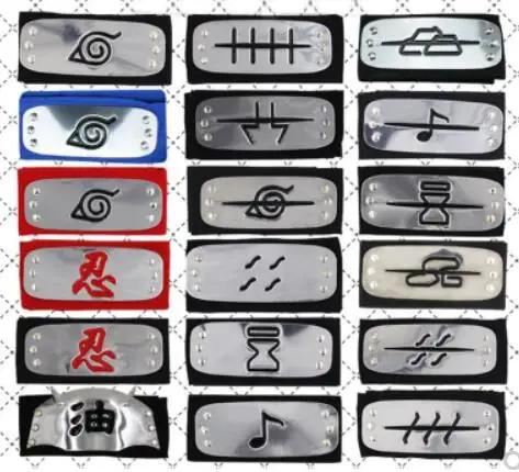 

Черная повязка на голову с логотипом деревни нару ТОС, металлическое покрытие, аксессуары для косплея