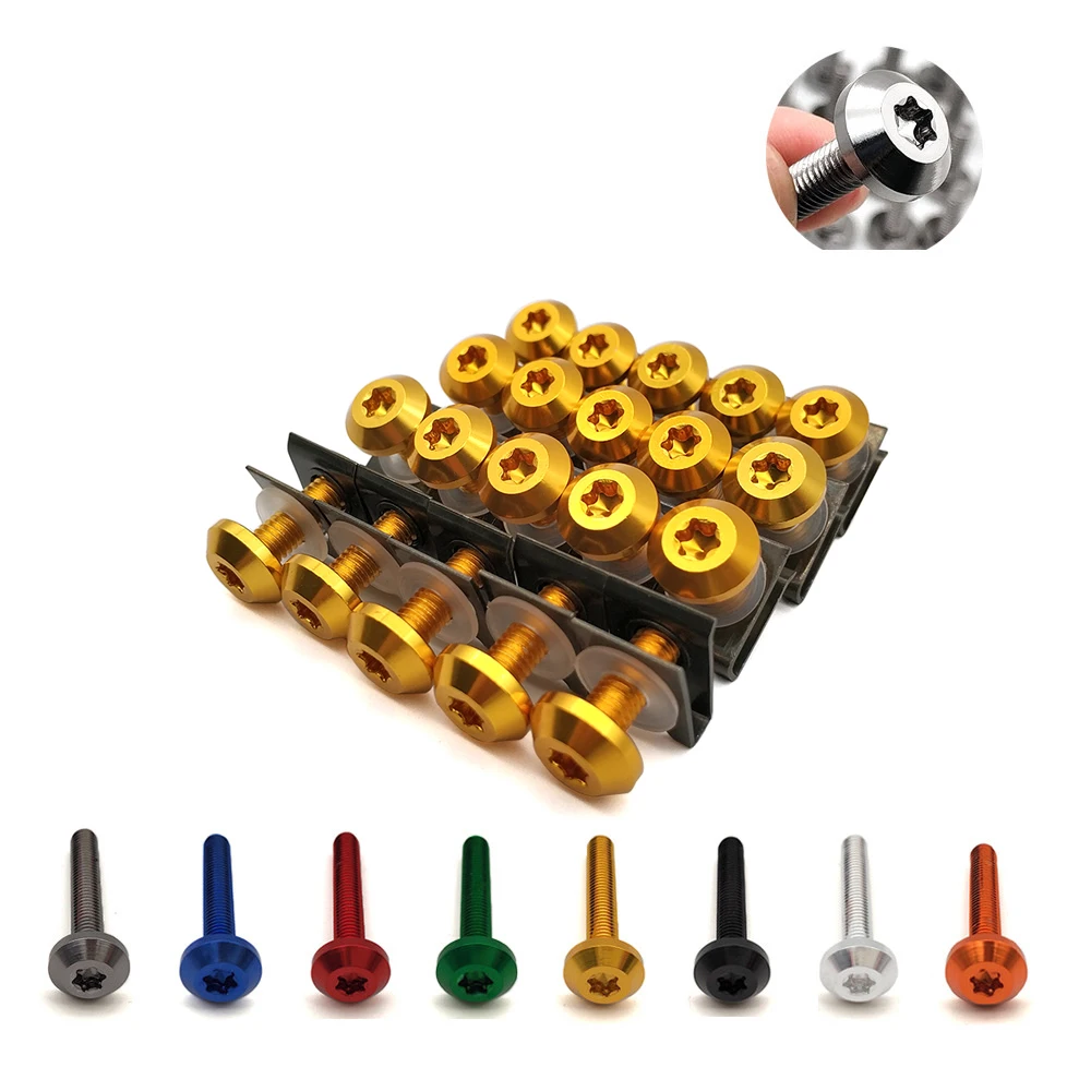 Universal Motorcycle Fairing Screws Fastener Clips Body Spring Bolts Kit For Yamaha XTZ700 TENERE XT1200Z SUPER TENERE YZF R1