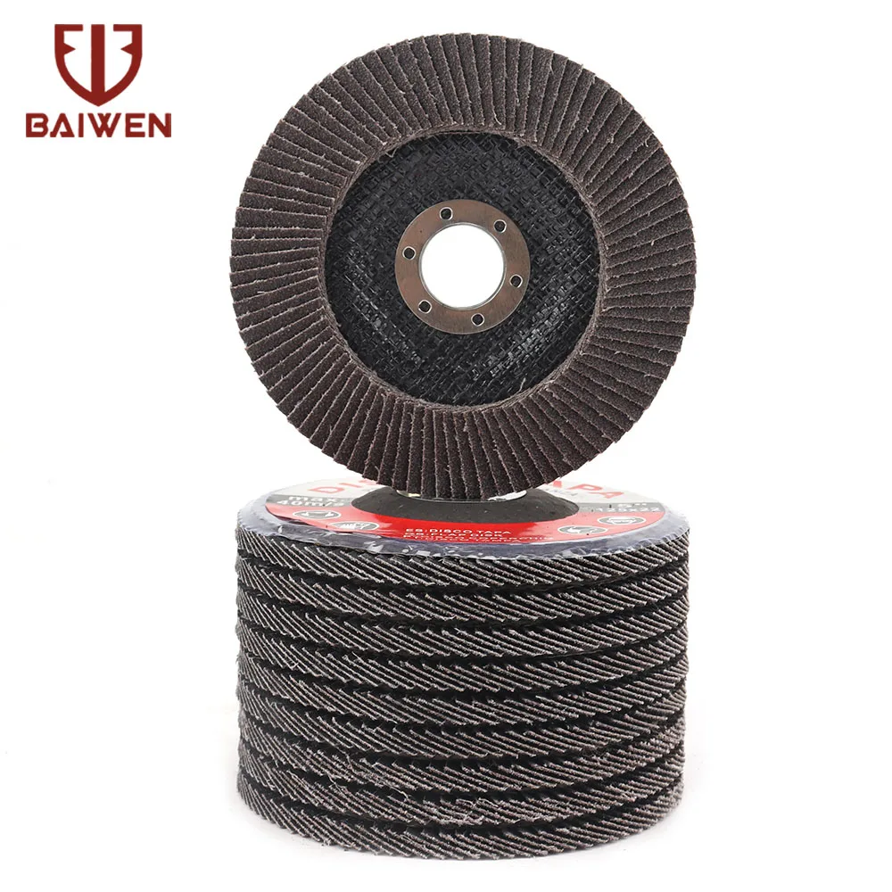 2-10 stücke Flap Discs 125mm Schleif Scheiben 60/80 Grit Schleifen Räder Klingen Schleif Werkzeuge für Winkel Grinder 7/8inch Loch – Detail 8