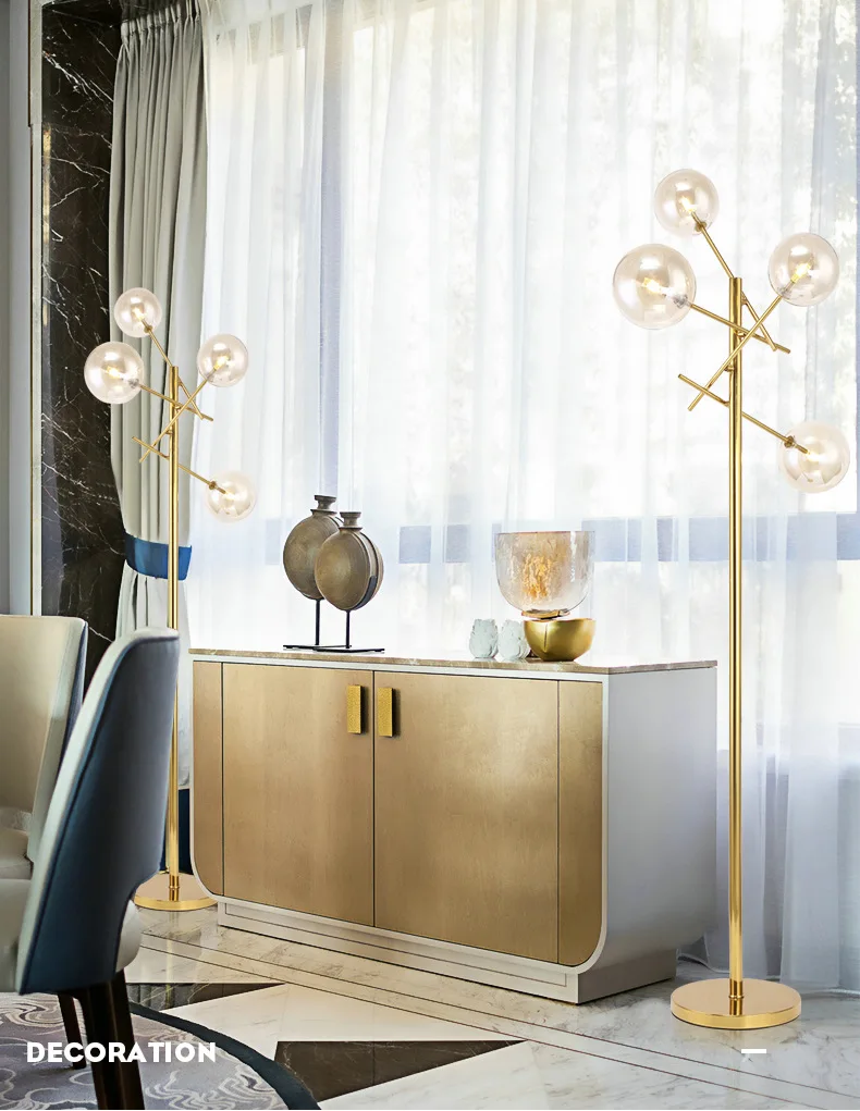Скандинавский пост-современный светодиодный креативный стеклянный магический бобы Декоративный Напольный светильник для гостиной