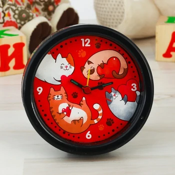 

Clock Alarm Clock "cats", 10 cm