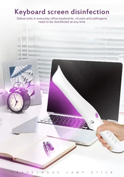 

LED UV Sanitizer Lamp Handheld Portable Mini UV Light Disinfection light For Home Office Travel 99% sterilize Tube UV Lights