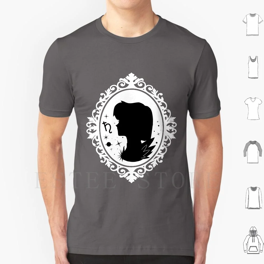 Sailor Saturn Cameo T Shirt Print Cotton Sailor Saturn Anime Manga Planets Sailor Sailor Uranus Sailor Sailor Venus