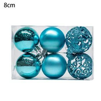 

6ct Christmas Ball Ornaments Shatterproof Christmas Decorations Tree Balls B85C