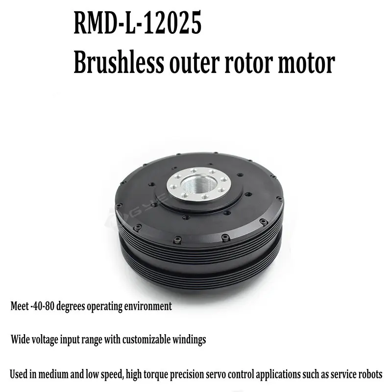 Бесщеточный двигатель постоянного тока RMD-L-12025 низкоскоростной Высокоточный кодовый диск с замкнутым контуром мотор-панорамированный мотор