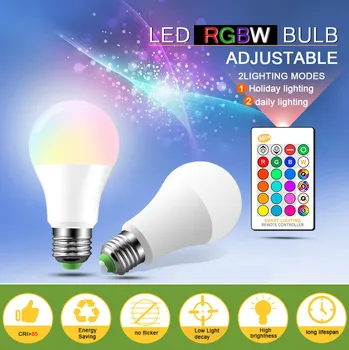 

3/5/10/15W LED Lamp RGB Bulb Lamp LED Colorful Decoration Lamp 85-265v with Remote Control Wall Light