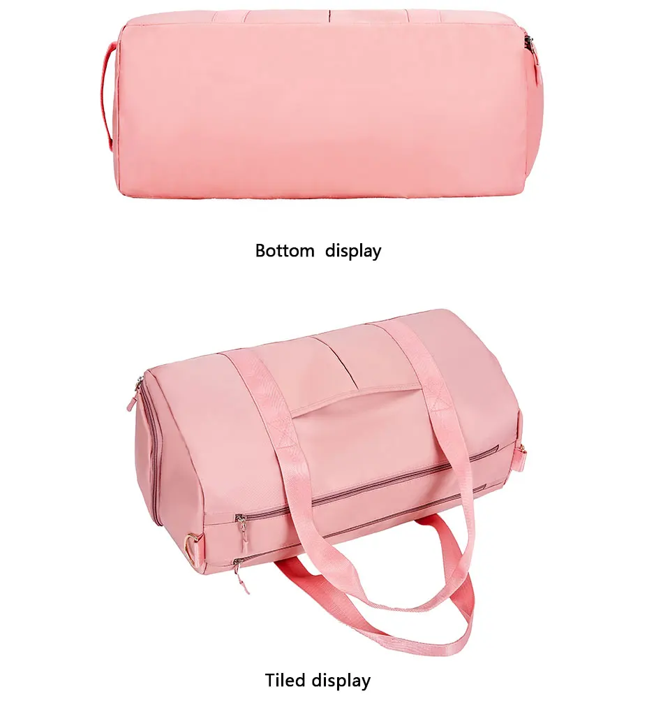 Розовая уличная Водонепроницаемая нейлоновая спортивная сумка для фитнеса, мужская и женская тренировочная сумка для фитнеса и путешествий, сумка для коврика для йоги