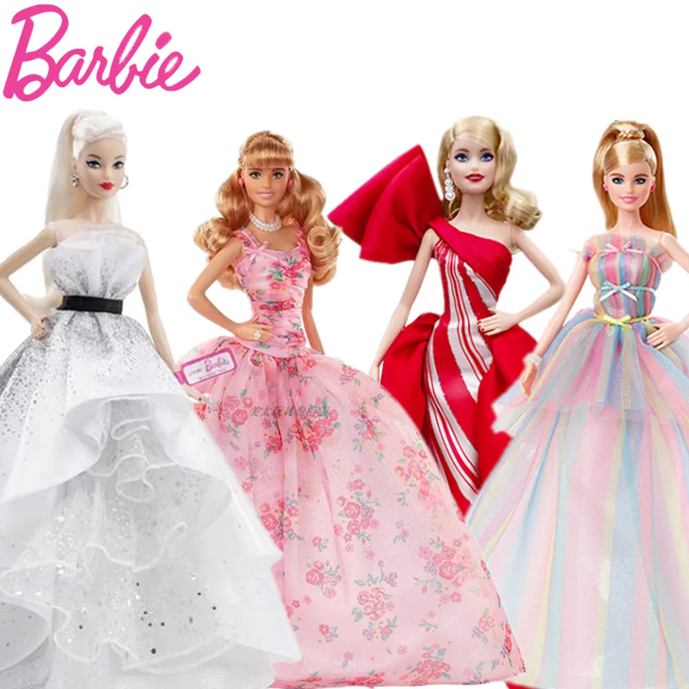 verzonden debat Zachte voeten Barbie Collector 60th Anniversary Doll Anniversary Celebration Collection  Edition Birthday Wishes Holiday Signature Dolls Toys - Dolls - AliExpress