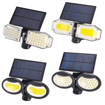 

78/130/56/108LED COB Solar Powered Light Street Spotlight Solar Lamp Outdoor Garden Security Night Wall Split Light Solar new