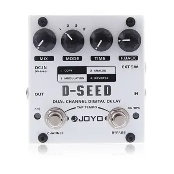 

JOYO D-SEED Dual Channel Digital Delay Guitar Effect Pedal with Four Mod：Copy, Analog, Reverse, Modulation Features