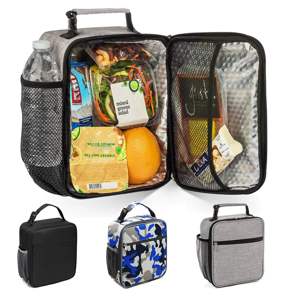 Batteraw Lunch Bag,Insulated Thermal Cooler Pouch Picnic Storage Box Suitable for Office and Outdoor Use,15 x 17 x 22cm 