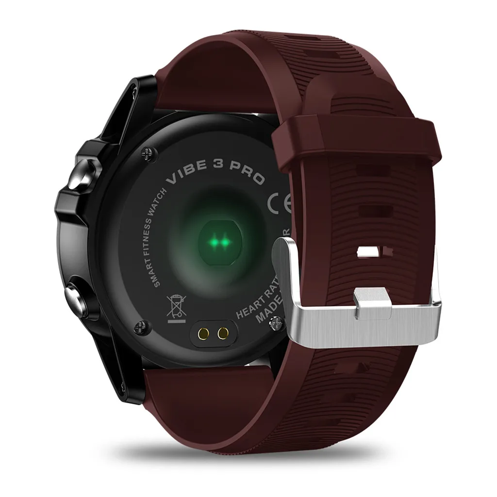 Наручные часы VIBE 3 PRO Smart Watch 1,3 дюймов Водонепроницаемый спортивный браслет mian iOS сердечного ритма 180 мАч дистанционного Камера 1,3 дюймов