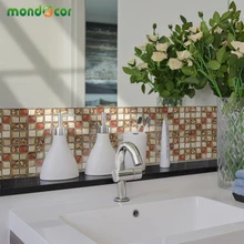 Виниловые наклейки на стену для ванной комнаты с мозаикой, обои для пола, самоклеющиеся водонепроницаемые наклейки на полы, наклейки на плитки, детские игрушки в подарок