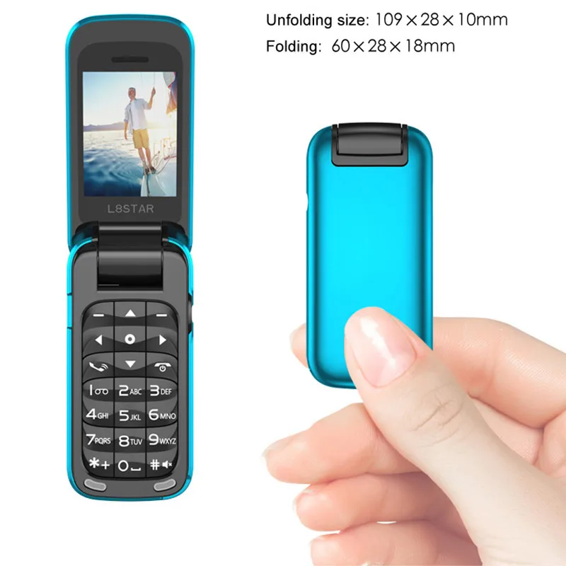 Новейший L8star BM60 мини флип музыкальный телефон Bluetooth циферблат мобильный телефон FM радио волшебный голосовой смены 3,5 разъем для наушников Mp3 музыка