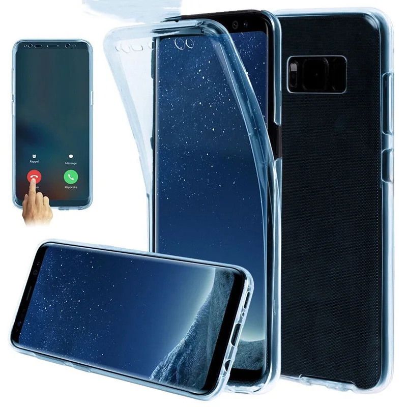 Мягкий чехол s10plus для samsung Galaxy S10 S9 S8 Plus S10E S7 S6 Edge Plus Note 8 9 4 5 360 Полный Чехол прозрачный силиконовый чехол для телефона