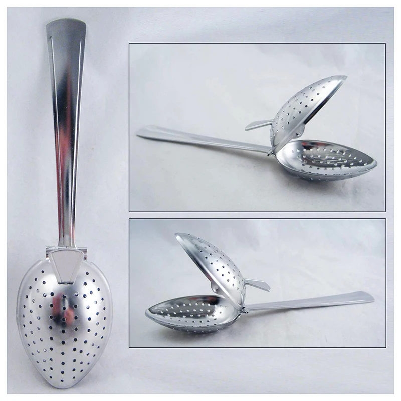 Hot Sale Stainless Steel Tea Infuser Strainer Spoon Loose Leaf Filter Herbs Spice NEW!