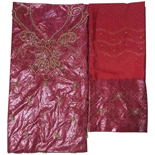 as picture Tissu africain жаккардовый умывальник getzner парча бисером белая кружевная ткань bazin riche getzenr с stoens популярный Базен 7 ярдов/лот - Цвет: as picture