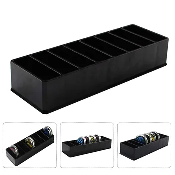 

Lipsticks Holder Eyeshadow Storage Portable Compact Powder Container Box 8 Spaces Foundation Black Blusher Makeup Organizer